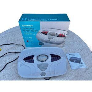 Homedics Vibration Foot Massager With Heat FMV-400HJ White EUC